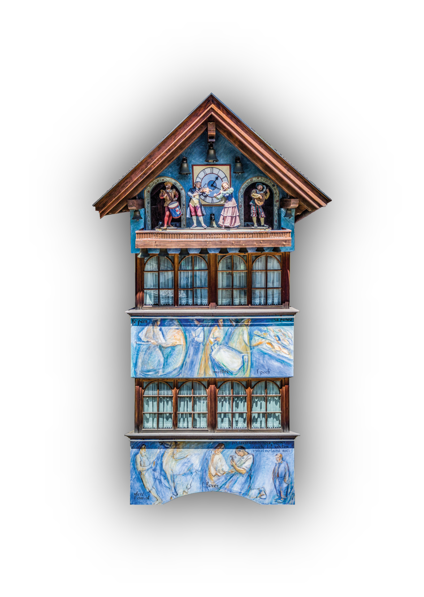 Glockenspiel von Senoner Sartëur am Dorfplatz
